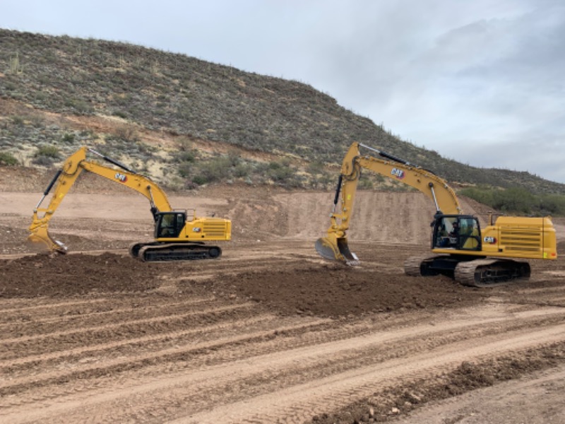 Caterpillar Training grounds Tinaja Hills, AZ Yellow Power CC
