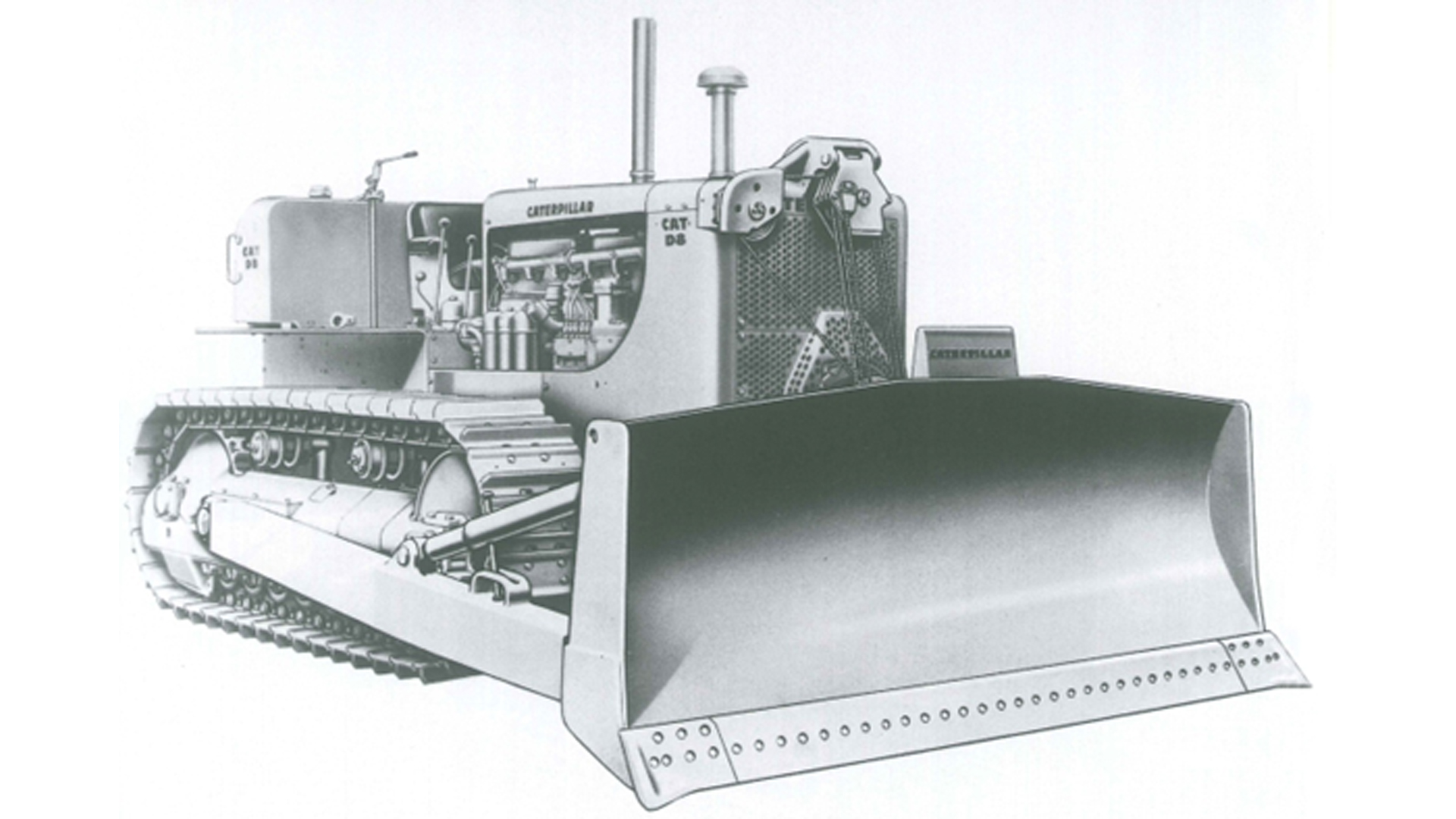 D8 14A tractor with 8S blade and No. 30 cable control